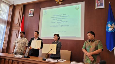 Penandatanganan Mou Dan Pks Antara Ugm Fakultas Pertanian Ugm Dengan