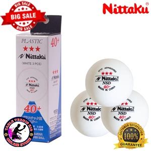 3 PCS Nittaku 3star NSD 40 PolyBall ITTF Approved Table Tennis