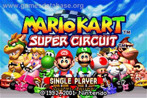 Mario Kart Super Circuit Nintendo Game Boy Advance Games Database
