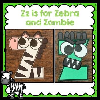 Letter Zz Crafts by KinderBeez | TPT