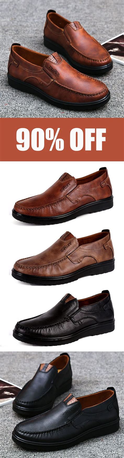 Large Size Men Comfy Casual Microfiber Leather Oxfords Shoes Oxford