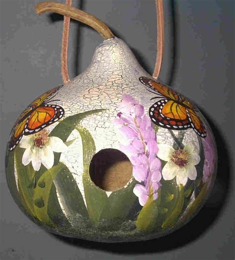 Decoratingbirdhousegourds Barbs Garden At The Rivers Edge Gourds