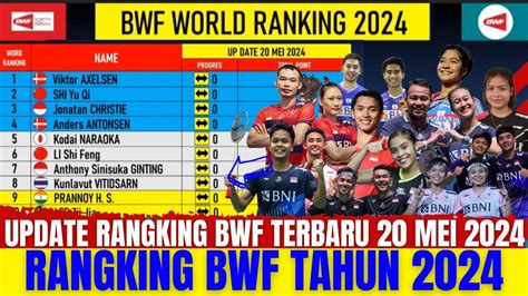 Update Ranking Resmi Bwf Terbaru Update Tanggal Mei Pasca