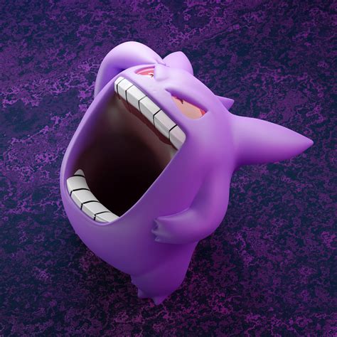 Pokemon Gengar Stl Pack Gengar 3d Model Pack Gengar Print Files Gengar Figure Stl Gengar