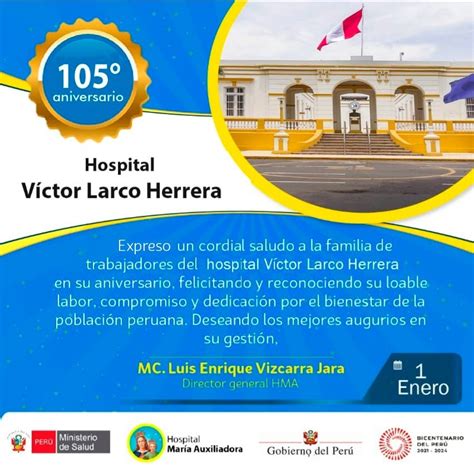 Feliz aniversario hospital Nacional Arzobispo Loayza Campañas