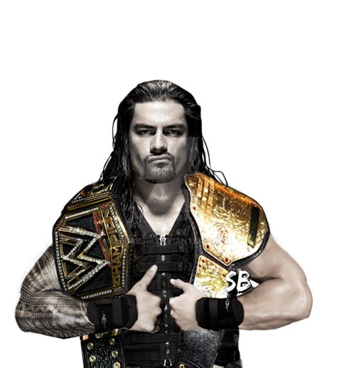 Roman reigns wwe world heavyweight champion by sebaz316 on DeviantArt