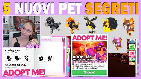 Nuovi Pets Segreti Adopt Me Youtube