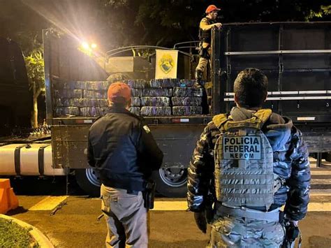 Pf Apreende Carreta Quatro Toneladas De Maconha