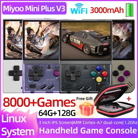 Miyoo Mini Plus V3 Retro Handheld Game Console 3 5Inch IPS HD Screen