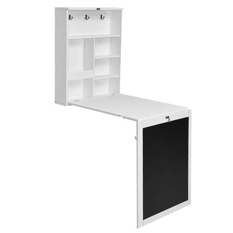 Folding Wall Mounted Drop Leaf Table Space Saving Floating Computer