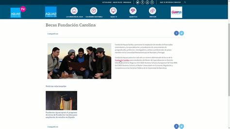 La Fundación Aquae Y Fundación Carolina Juntas Por El Talento