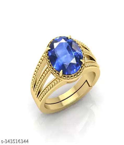 Buy Om Gayatri Corp Anushka Enterprises Blue Sapphire Ring Original