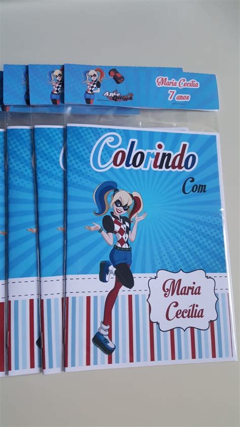 Livrinho De Colorir Solapa Arlequina Harley Quinn Elo