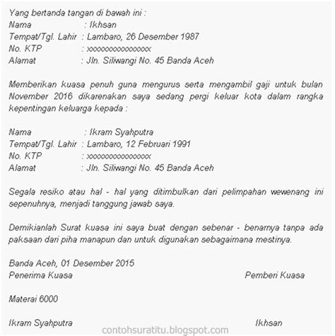 Surat Kuasa Dalam Bahasa Inggris Passldesigns