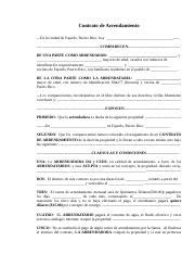 Ejemplo De Contrato De Arrendamiento De Vivienda En Puerto Rico Nuevo