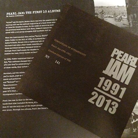 2017 Pearl Jam Complete Vinyl Box Set Page 38 — Pearl Jam Community