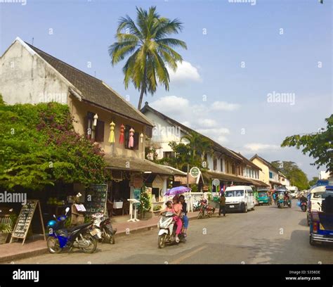 Luang Prabang People Street Hi Res Stock Photography And Images Alamy