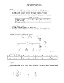 Circuite Liniare De Curent Continuu Referat Doc