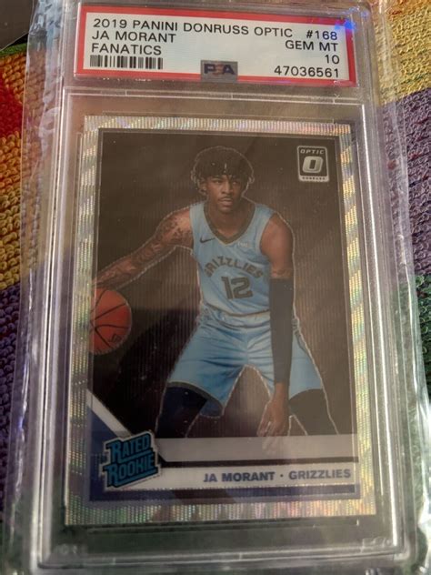 Ja Morant 2019 Donruss Optics Panini Fanatics PSA 10 EBay