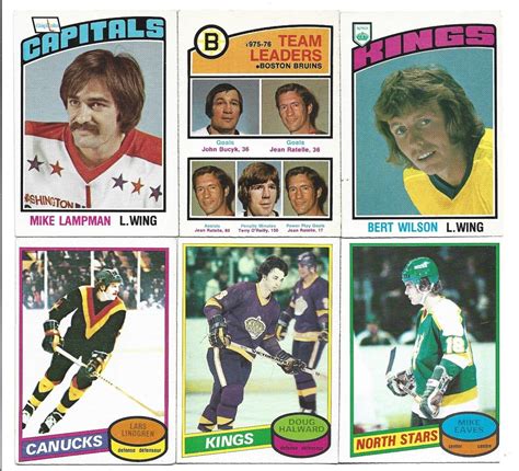 Vintage O Pee Chee Hockey Card Lot Jacques Lemaire Gilles Gilbert