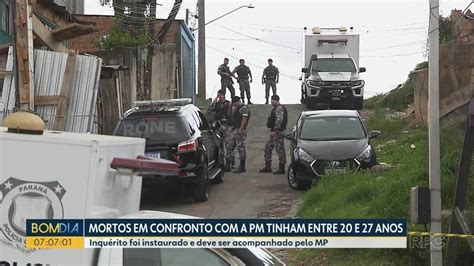 7 Mortos Em Confrontos Com A Pm Em Curitiba Eram Jovens Entre 20 Anos E 27 Anos Diz Polícia