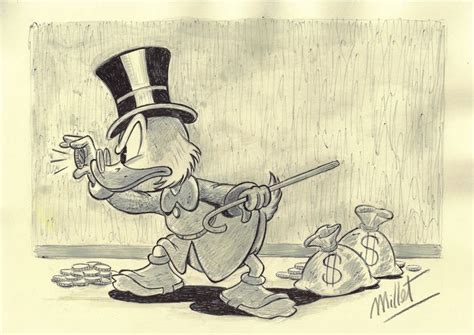 Scrooge Mcduck Original Drawing Sketches Millet Catawiki