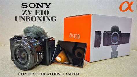 SONY ZV E10 Camera Unboxing Retail Unit Hands On YouTube