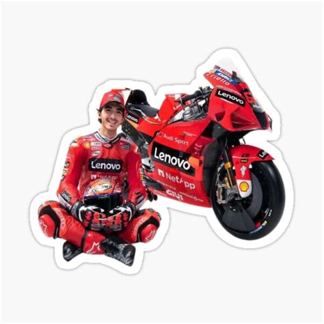 Francesco Bagnaia Sticker For Sale By Trendingjokes Redbubble