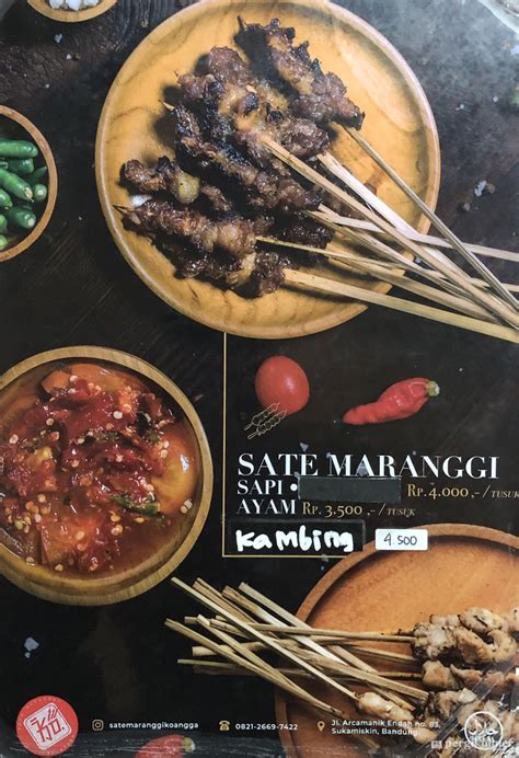 Selalu Diperbarui Menu Sate Maranggi Angga Arcamanik Bandung