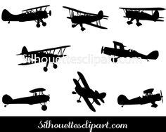 Biplane clipart black and white, Biplane black and white Transparent FREE for download on ...