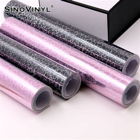 SINOVINYL Holographic Chrome Stone DIY Craft Vinyl Adhesive Vinyl