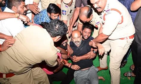 Telangana Police Arrests Bjp President Arrested While Modi Is About To