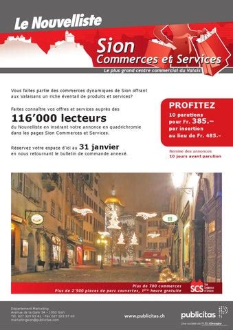 Sion Commerces Et Services By No Lie Berthod Brand Issuu