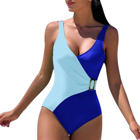 Swim Suits For Women 2024 Sexy Halter Solid Color Bikini Swimsuit Plus