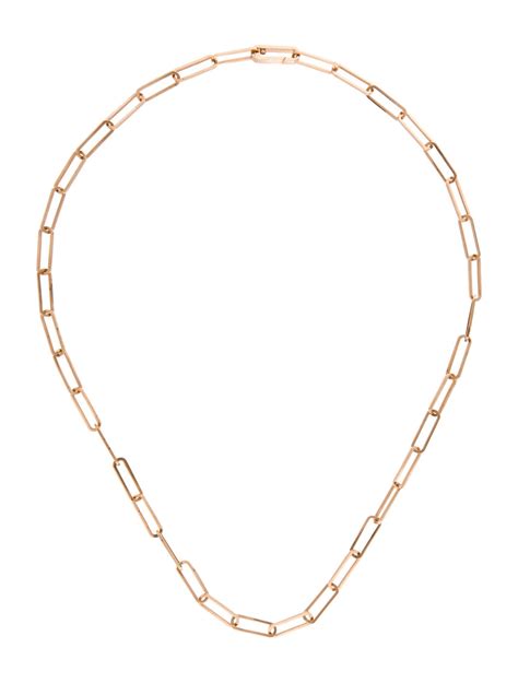 Necklace 14K Paperclip Chain Necklace - 14K Yellow Gold Chain