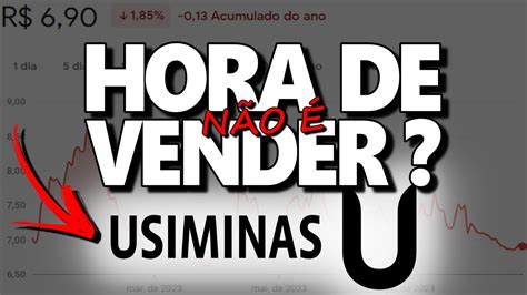 USIM5 HORA DE VENDER USIMINAS DIVIDENDOS LUCRO E DÍVIDA VALE A PENA