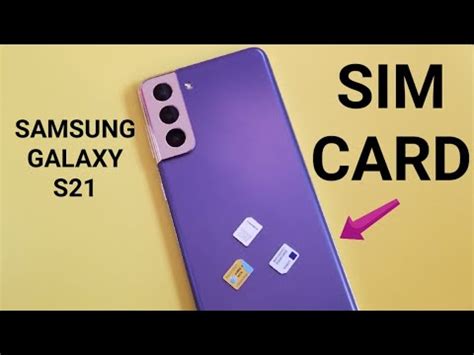 Samsung Galaxy S21 How To Insert And Remove Sim Card YouTube