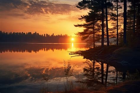 Beautiful lake landscape sunlight outdoors. | Premium Photo - rawpixel