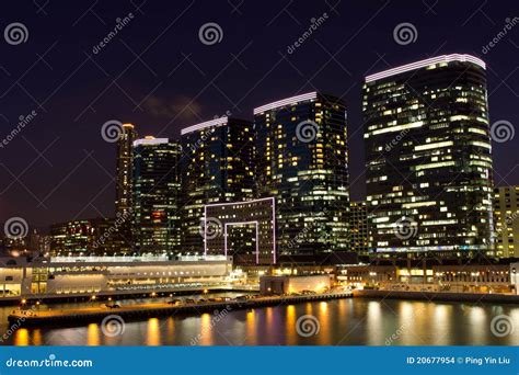 Modern Buildings at Night stock photo. Image of cities - 20677954