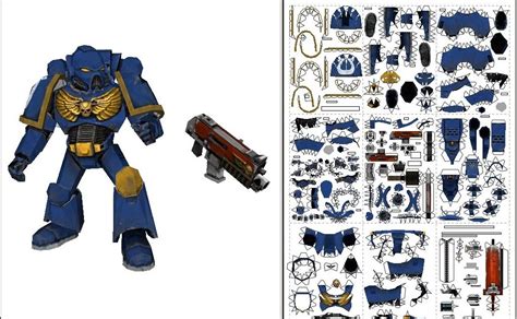 Action Papercrafts Another W40k Space Marine