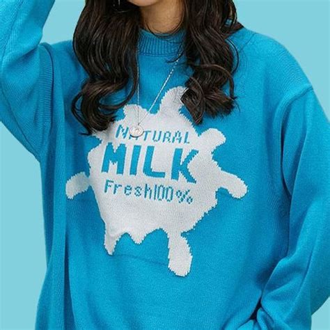 Natural Milk Knit Aesthetic Clothes Grunge Outfits Aesthetic Fashion