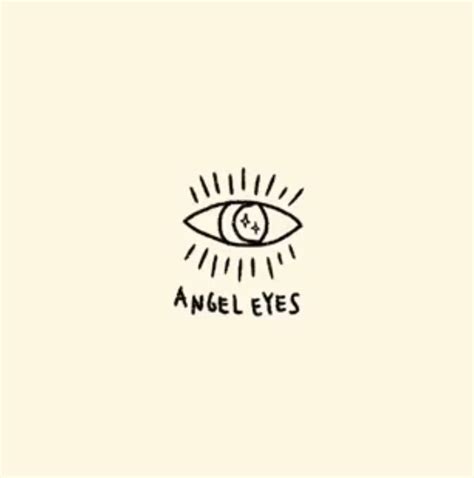 An Eye With The Words Angel Eyes On It