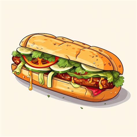 Vietnam Banh Mi Premium Ai Generated Image