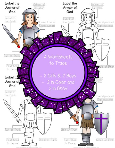 Label The Armor Of God Worksheets Classful