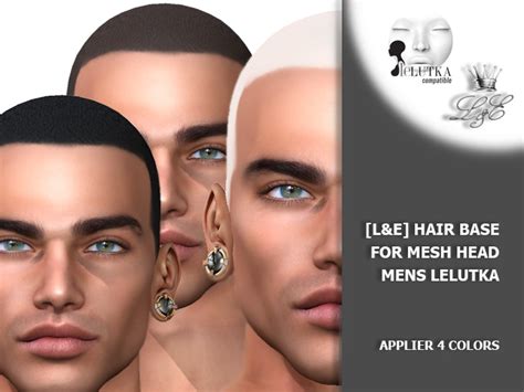 Second Life Marketplace ♕ Lex Prime Lelutka Hair Base For Mens Head Guy Bom Mesh Heads