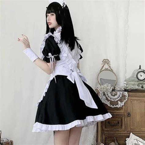 Jual U Y Set Costume Maid Size M L Xl Cosplay Pelayan Anime Jepang Kawaii Dress Lingerie
