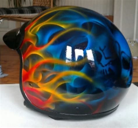 Nice Airbrush Airbrushed Helmets Custom Helmet Paint Motorbike Helmet