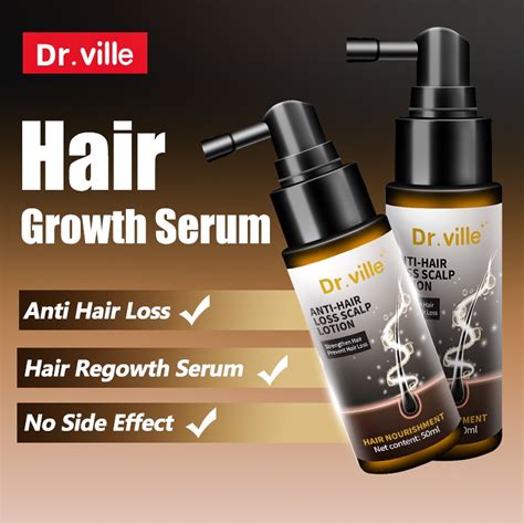 Dr Ville Hair Tonic Hair Growth Serum Anti Hair Loss Serum Hair Loss Supplement Root Booster