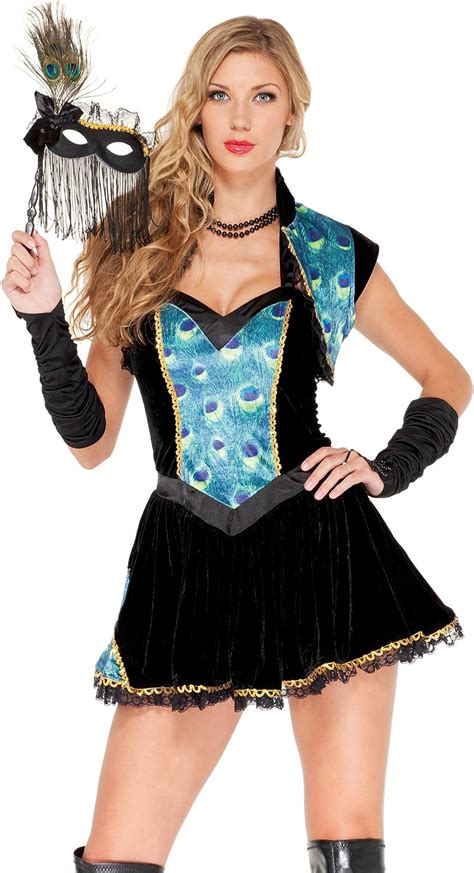 Forplay Womens Peacock Masquerade Adult Sized Costumes