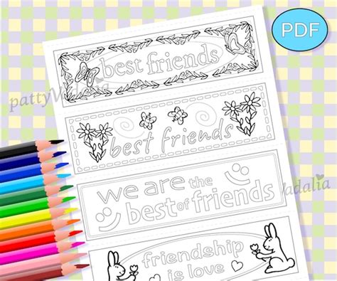 Best Friends Forever Coloring Pages Printable